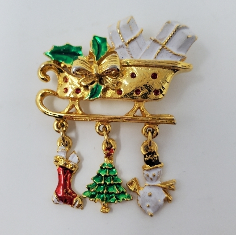 CHRISTMAS THEME Pin Brooch HOLIDAY Brooch